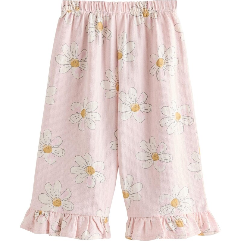 Next Kalhoty žlutá / růže / offwhite