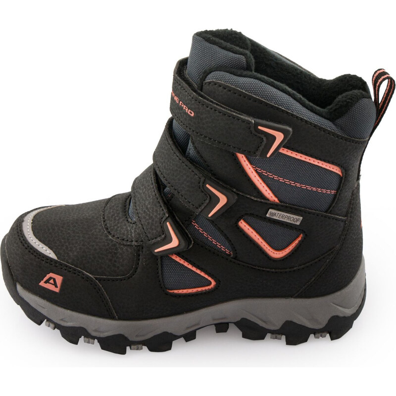 Dětská zimní obuv Alpine Pro ROGIO - černá 112293629