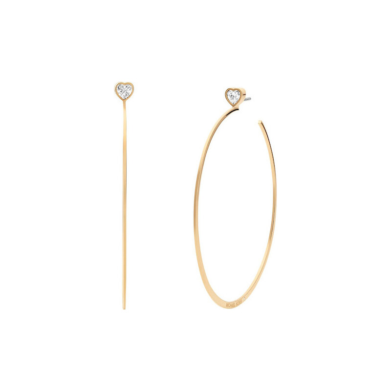 Michael Kors Ocel Náušnice Gold Heart 112295225