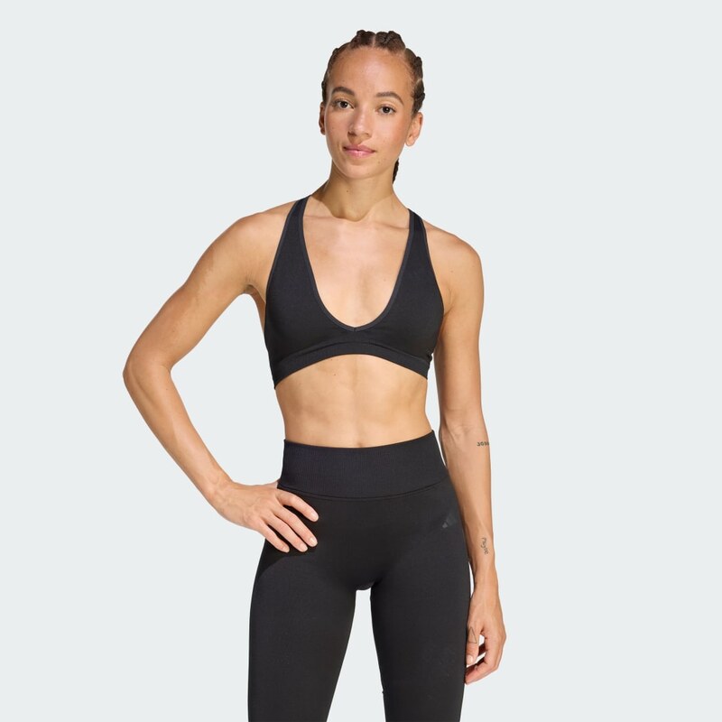 Adidas Podprsenka Workout Essentials Knit Light Support 115628359