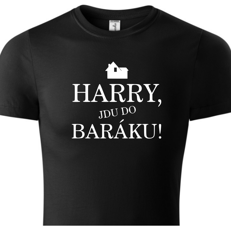 Fenomeno Dětské tričko Harry jdu do baráku - černé