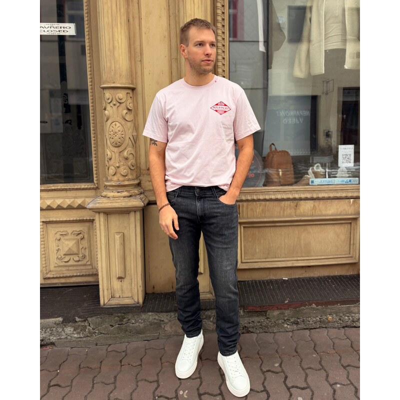 PÁNSKÉ DŽÍNY REPLAY STŘIHU ANBASS SLIM-FIT - M914Y .000.51A 188