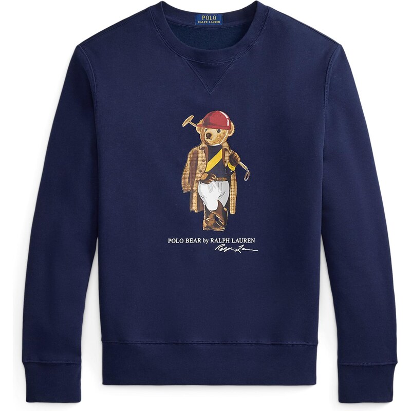 Polo Ralph Lauren Mikina marine modrá / hnědá / červená / bílá