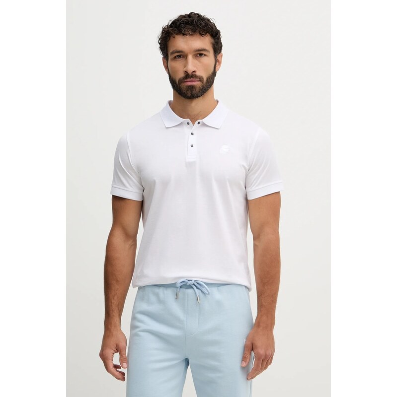 Karl Lagerfeld Bavlněné polo tričko