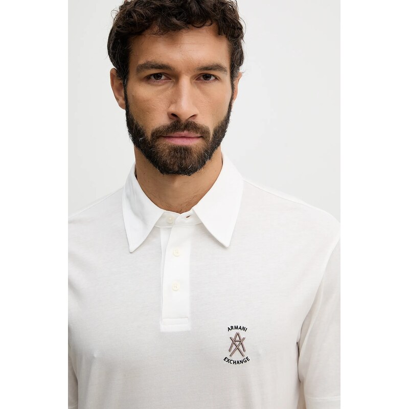 Bavlněné polo tričko Armani Exchange