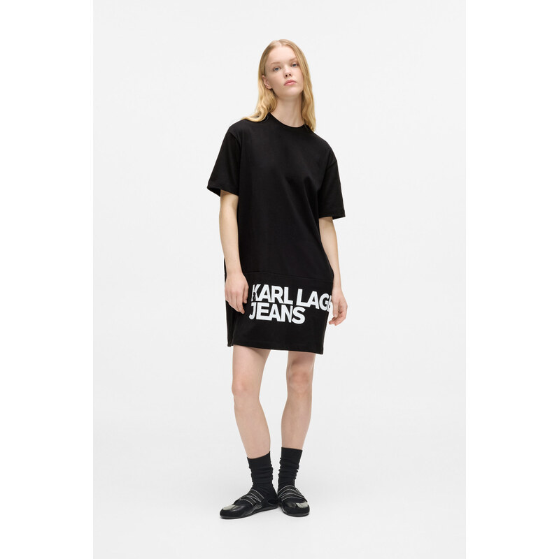 ŠATY KARL LAGERFELD JEANS KLJ LOGO TEE DRESS