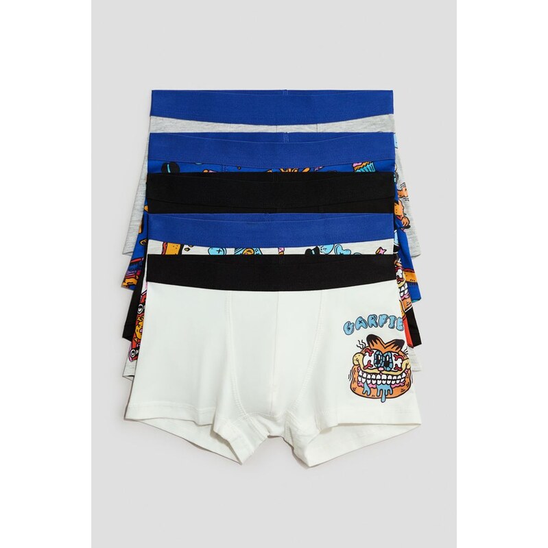 H&M - Boxerky 5 kusů - Bílá/Garfield