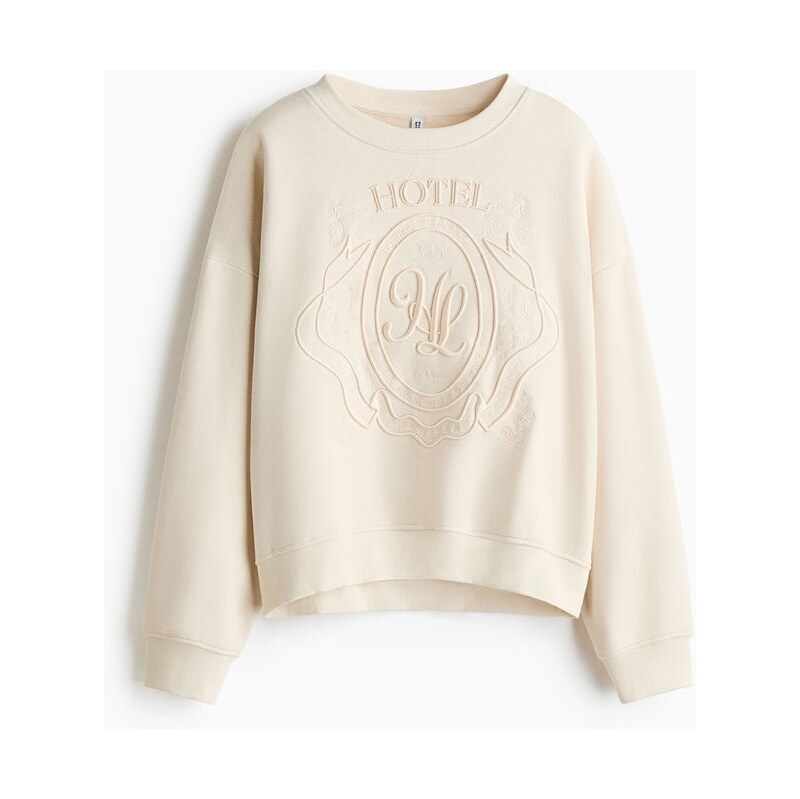 H&M - Mikinas motivem - Světle Béžová/Hôtel De Luxe