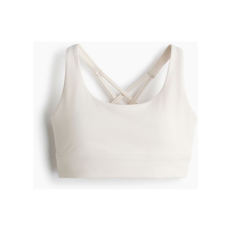 H&M - Sportovní podprsenka Medium Support SoftMove - Slonovinová