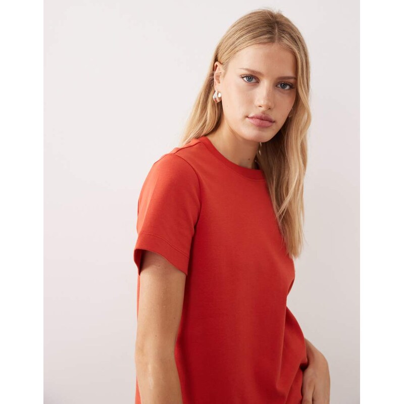 AWARE heavy weight boxy t-shirt in red