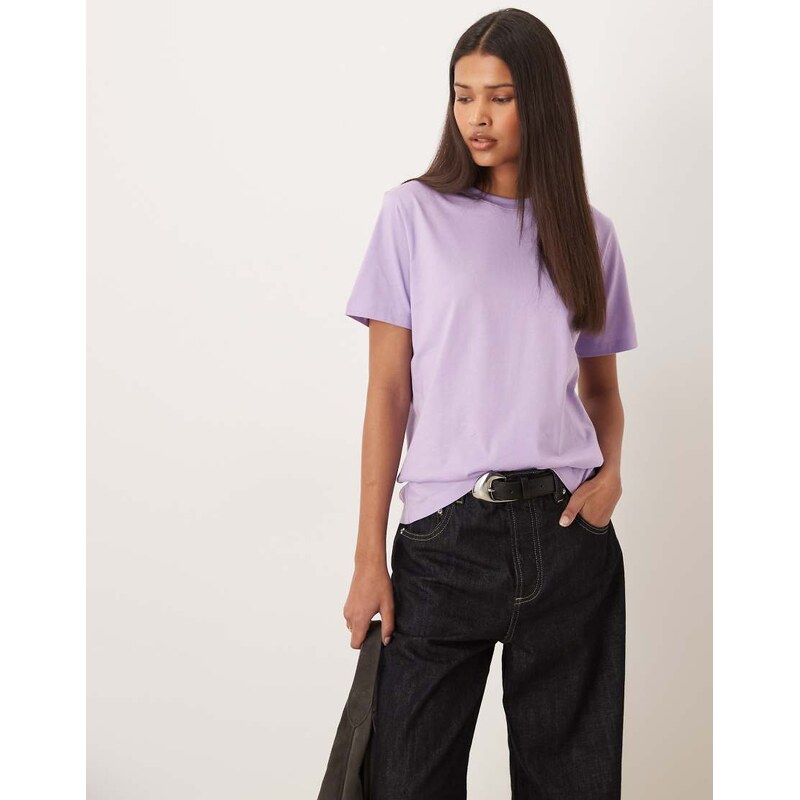 JJXX crew neck t-shirt in light purple