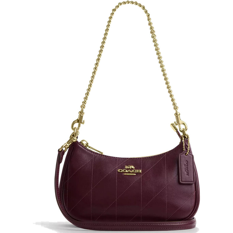 COACH Kabelka Teri Mini Crossbody Bag With Quilting Gold Dark
