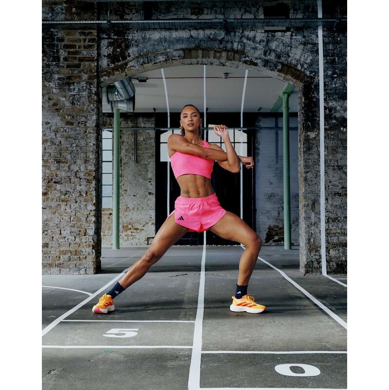 adidas performance adidas Running Adizero Essentials crop top in