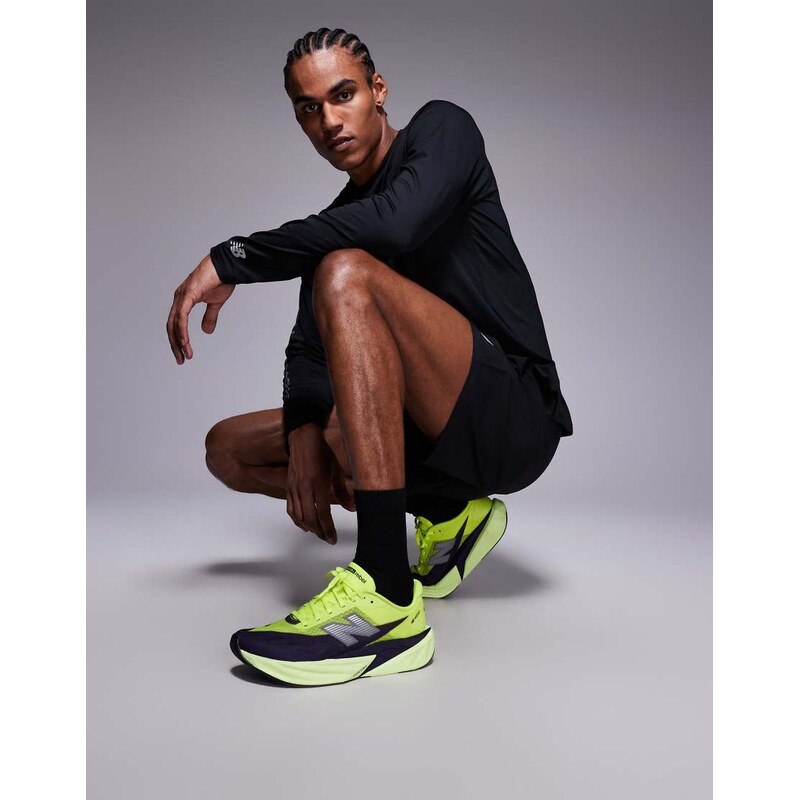 New Balance Fuelcell Rebel v5 mens running trainers in neon