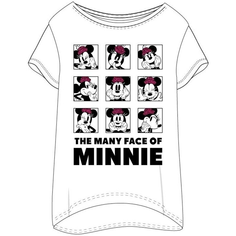 E plus M Dámské triko na spaní Minnie Mouse - The many face of Minnie 56329396