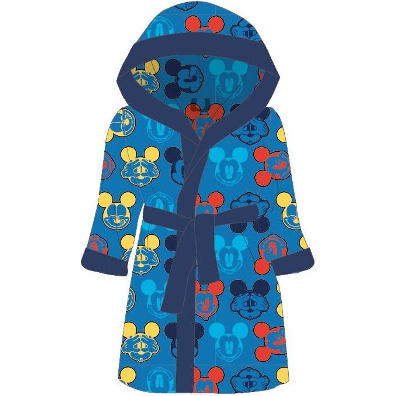 E plus M Chlapecký župan z mikrovlákna s kapucí Mickey Mouse -