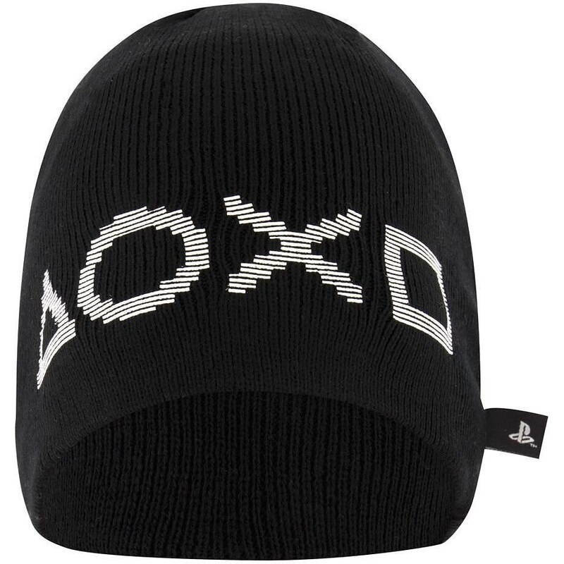 Fashion.uk Dětská úpletová čepice PlayStation - černá