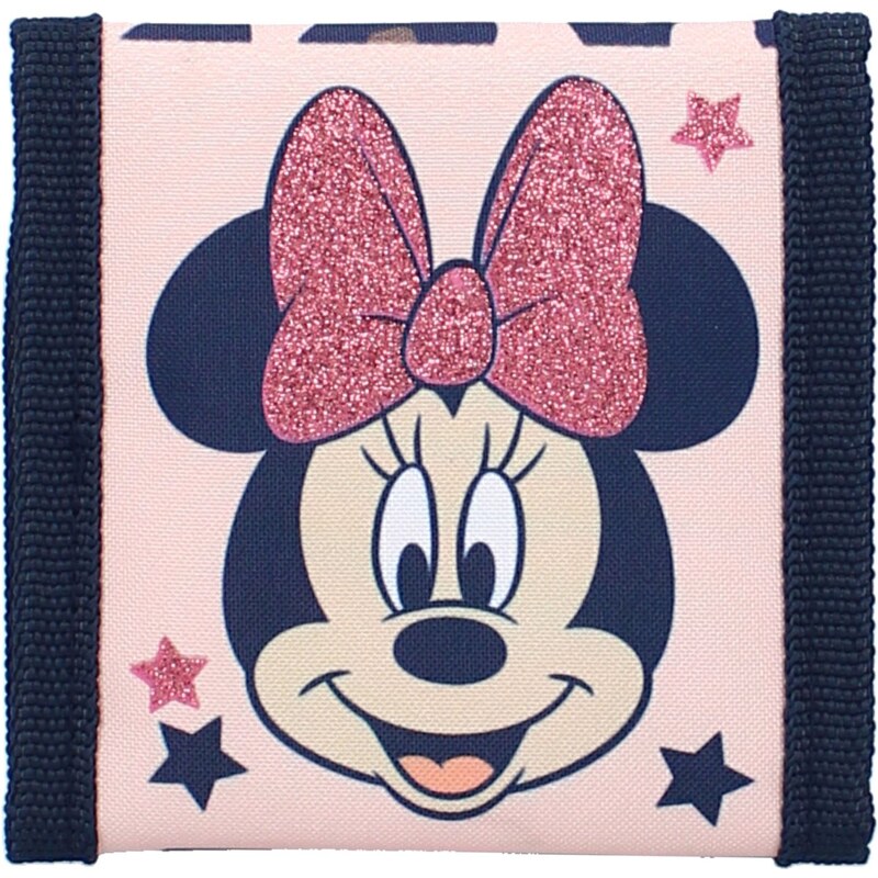 Vadobag Dívčí peněženka Disney - Minnie Mouse s třpytivou mašlí