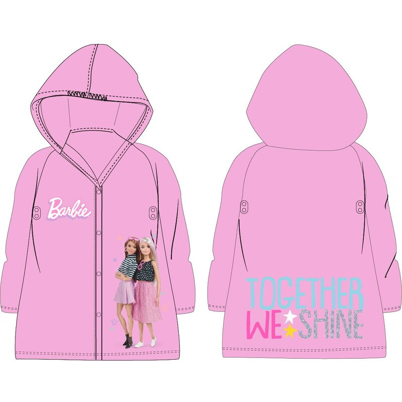 E plus M Dívčí pláštěnka Barbie - Together we shine