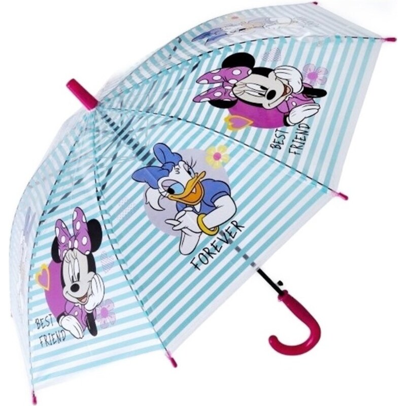 E plus M Dívčí vystřelovací deštník Minnie Mouse a Kačka Daisy