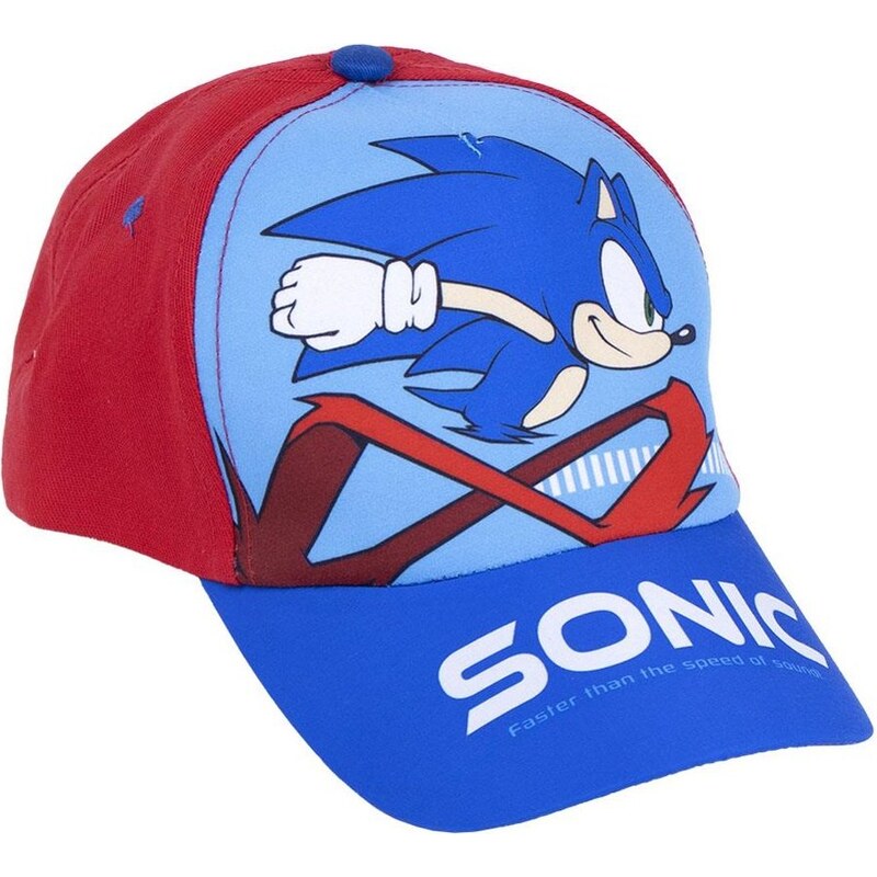 CERDÁ Dětská kšiltovka Ježek Sonic 2 - červená 82639594