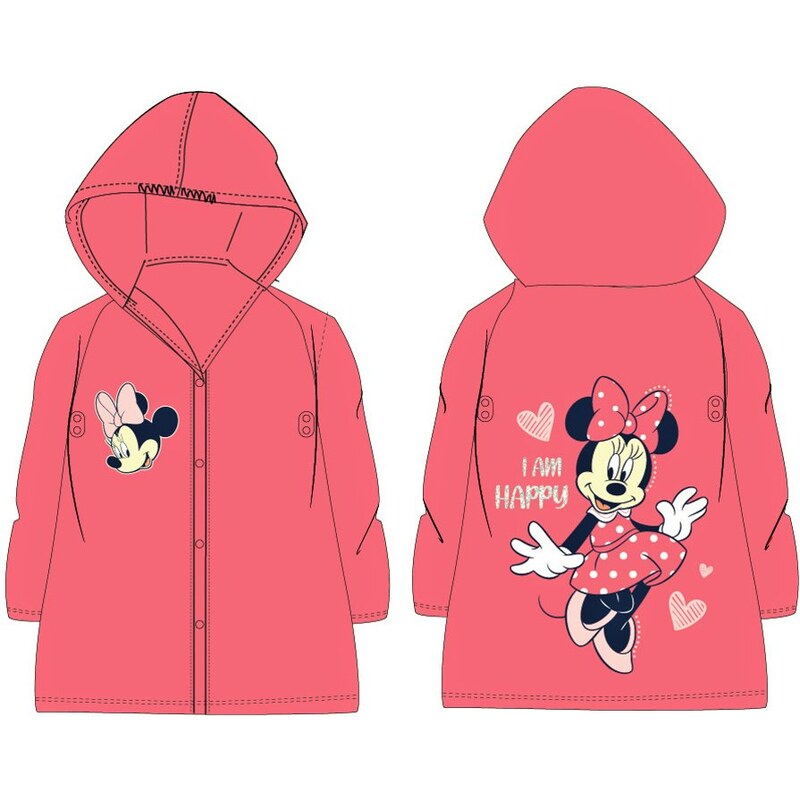 E plus M Dívčí pláštěnka Minnie Mouse - I Am Happy