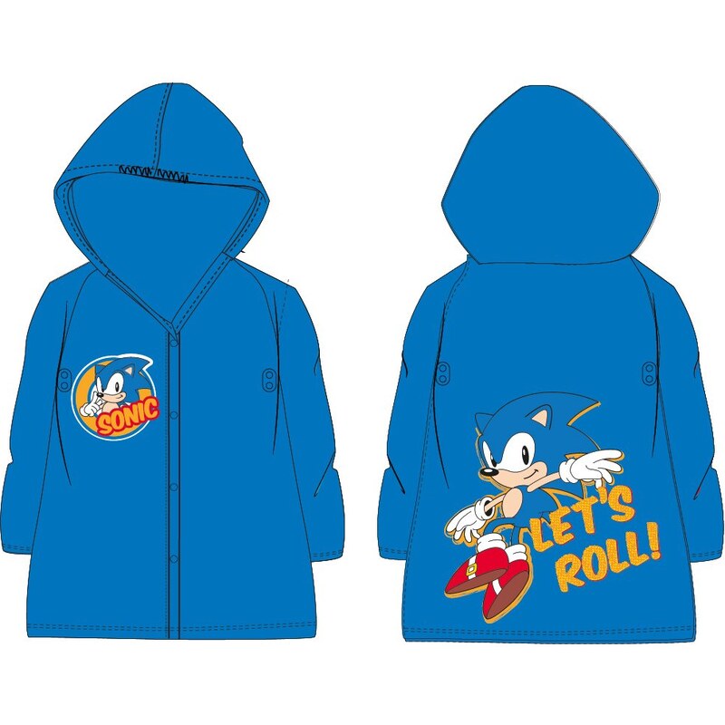 E plus M Dětská pláštěnka Ježek Sonic - Lets roll!