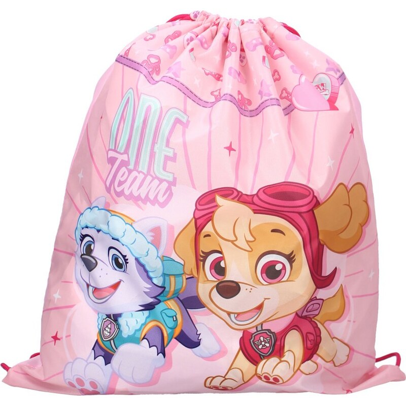 Vadobag Dívčí sáček na přezůvky / vak na záda Tlapková patrola