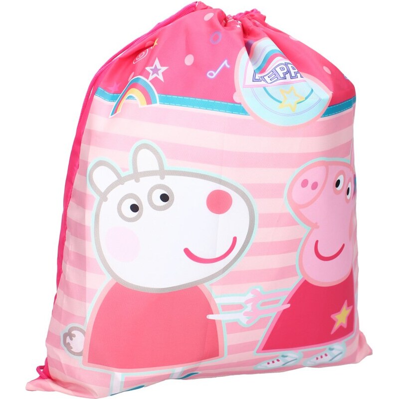 Vadobag Dívčí sáček na přezůvky / vak na záda Prasátko Peppa