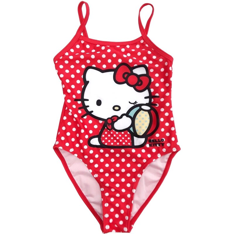 E plus M Dívčí jednodílné plavky Hello Kitty