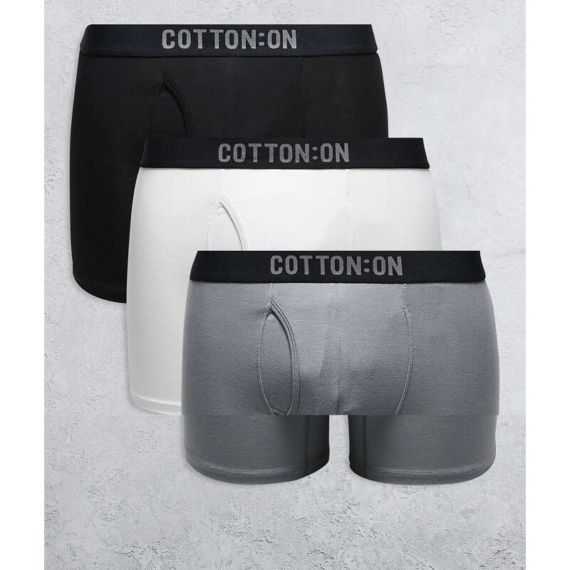Cotton On 3 pack boxers in multi 112544006