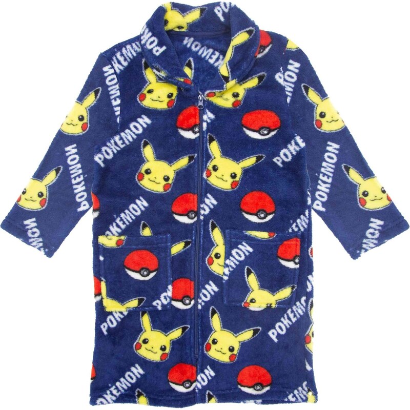 SunCity Dětský coral fleece župan Pokémon