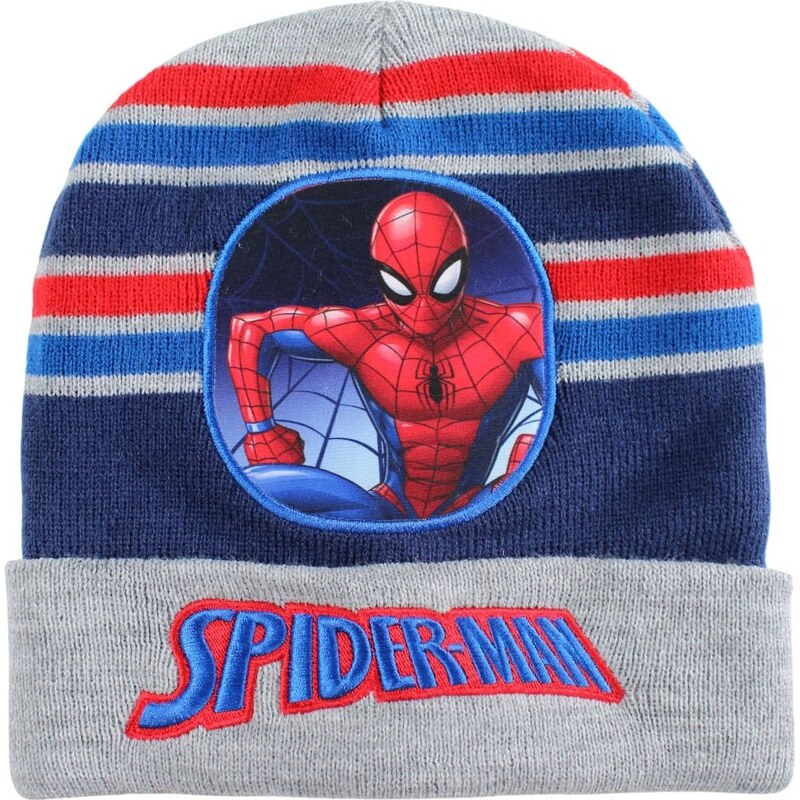 DIFUZED Dětská zimní pletená čepice Spiderman