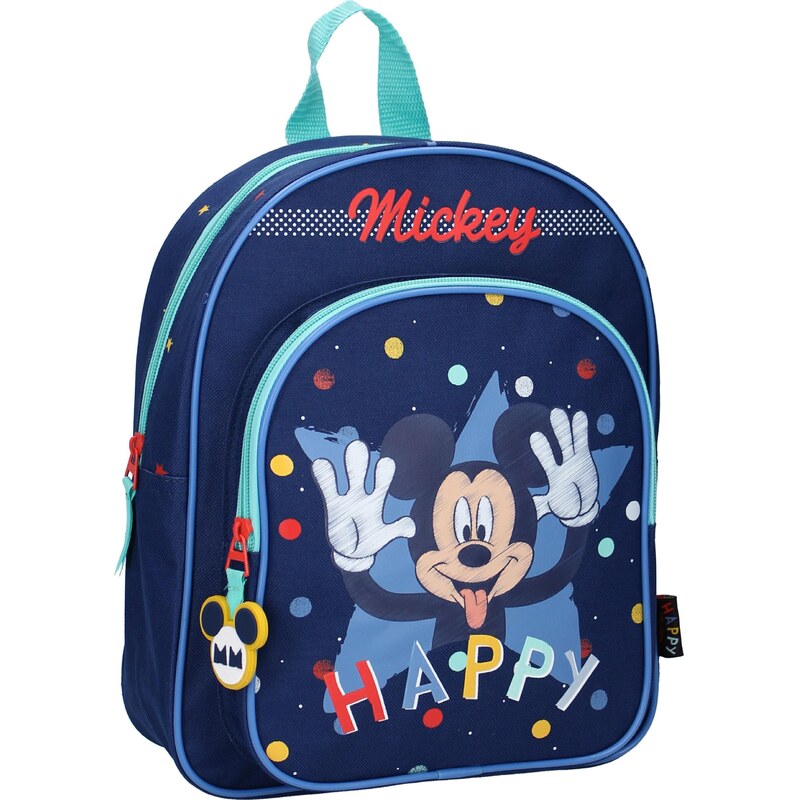 Vadobag Dětský batoh s přední kapsou Mickey Mouse - Happy
