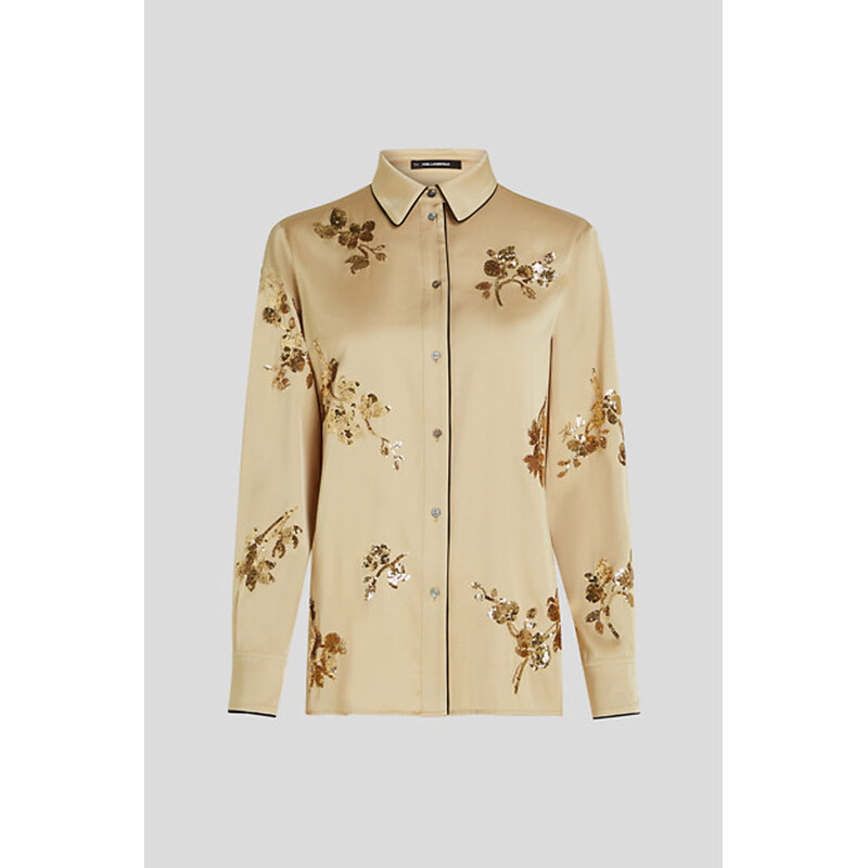 HALENKA KARL LAGERFELD FLUID SEQUINS BLOUSE 112311549