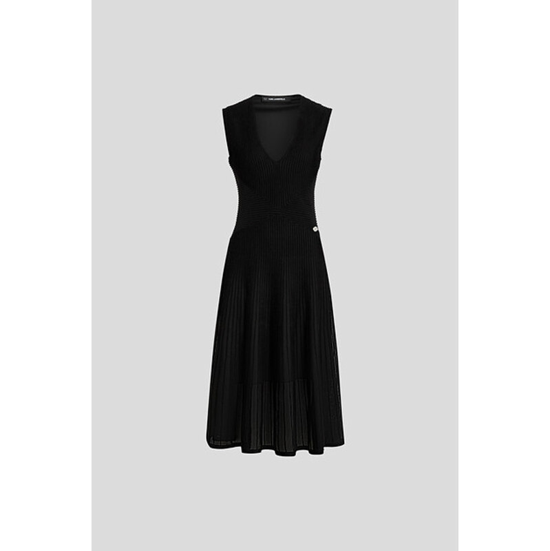 ŠATY KARL LAGERFELD ELEGANT FLOCK KNIT DRESS
