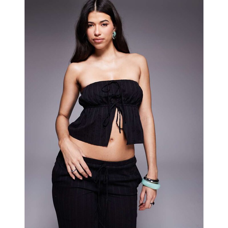 The Frolic exclusive cotton rich cheesecloth broderie bandeau