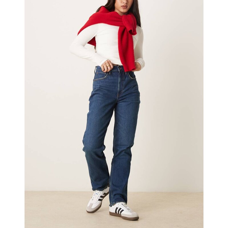 Abercrombie & Fitch ultra high rise 90s straight leg jeans in