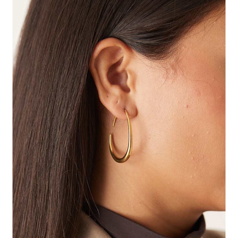 Lost Souls Teardrop hoop earrings in 18K gold plated
