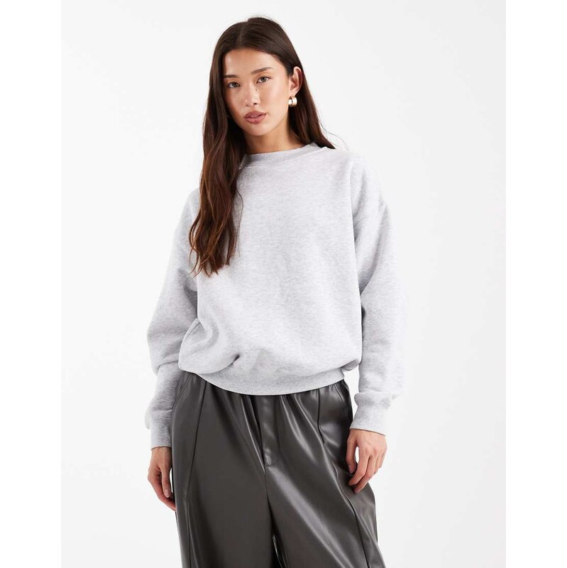 Cotton On oversized sweatshirt in soft grey marle