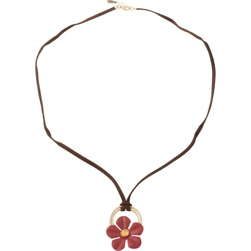 Esprit suede necklace with flower