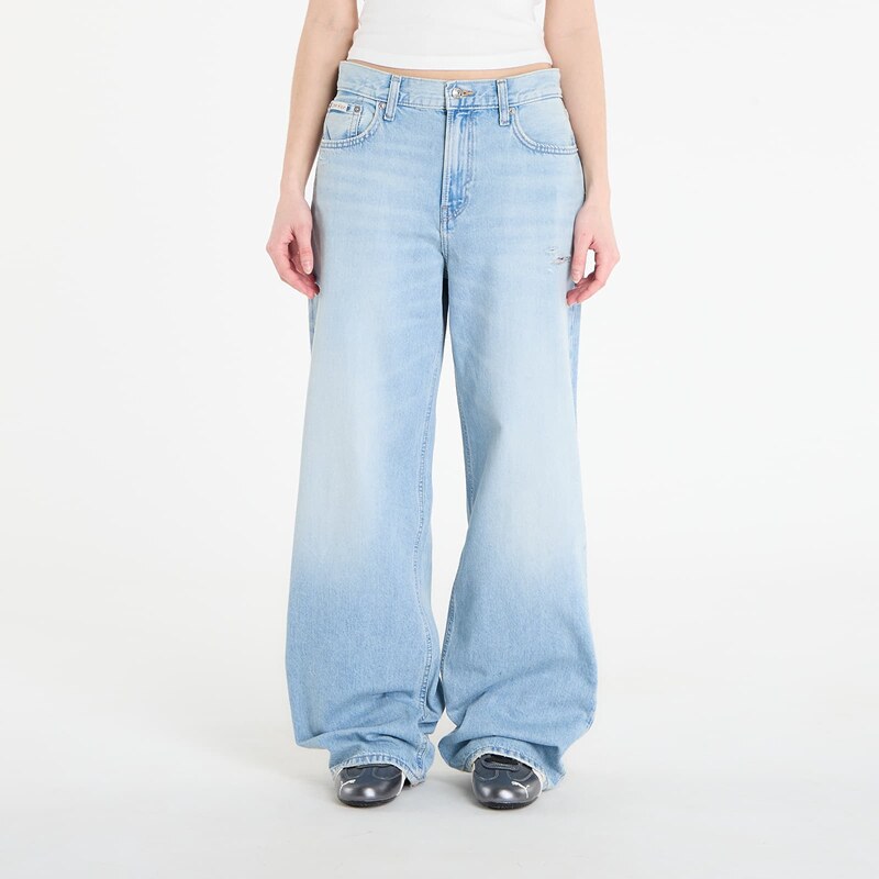 Džíny Calvin Klein Jeans Low Rise Baggy Ramshead Blue 28