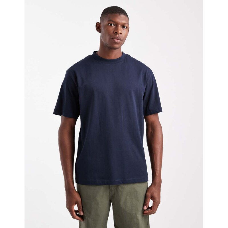 ASOS DESIGN Essentials relaxed t-shirt in navy