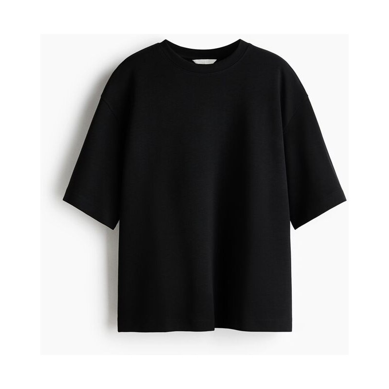H&M - Tričkos interlockem - Černá