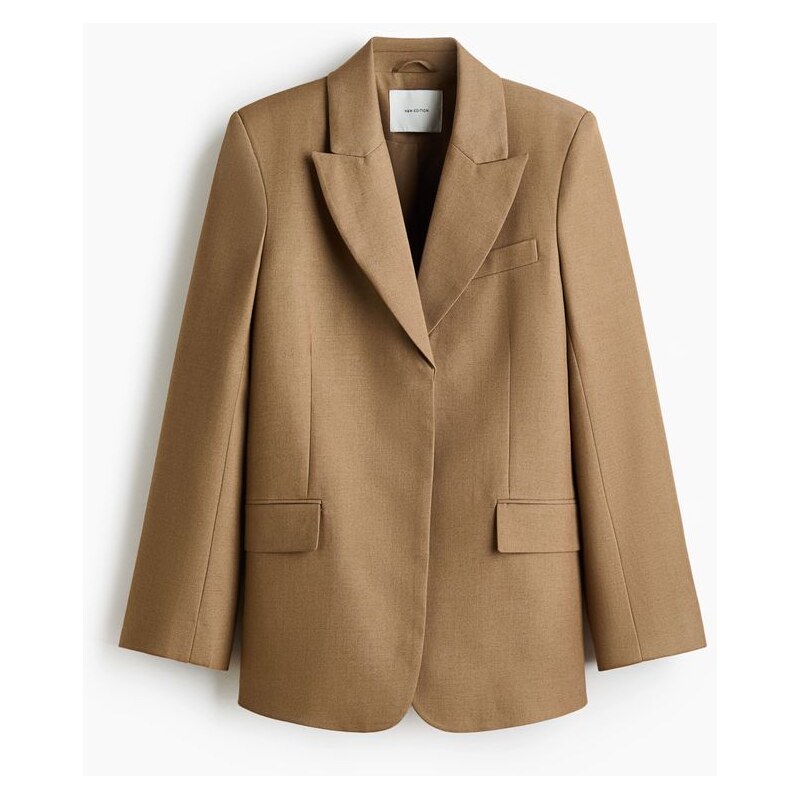 H&M - Dlouhé keprové sako - oranžová 112342371