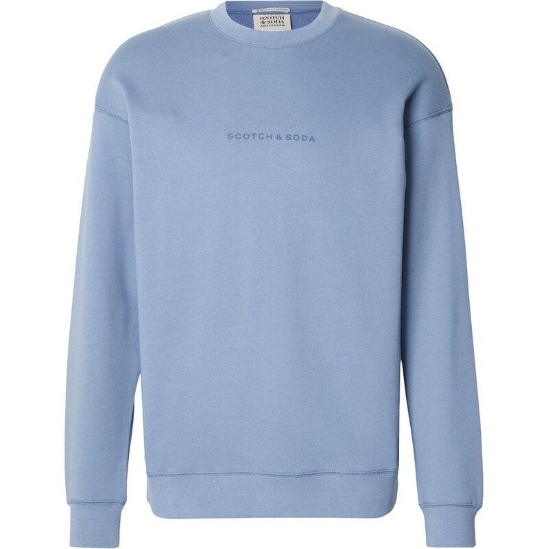 SCOTCH & SODA Mikina Seasonal Core námořnická modř / světlemodrá