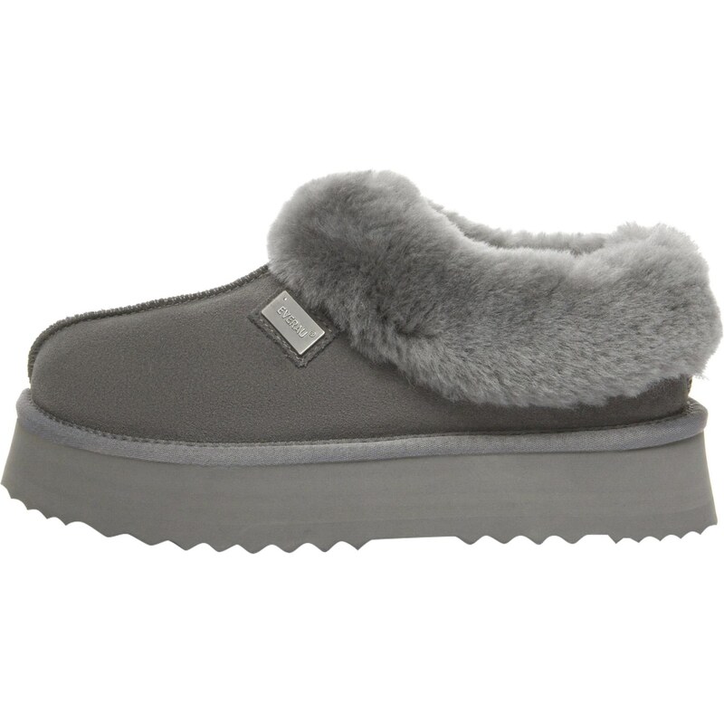 Everau Pantofle Topknot šedá 112328228