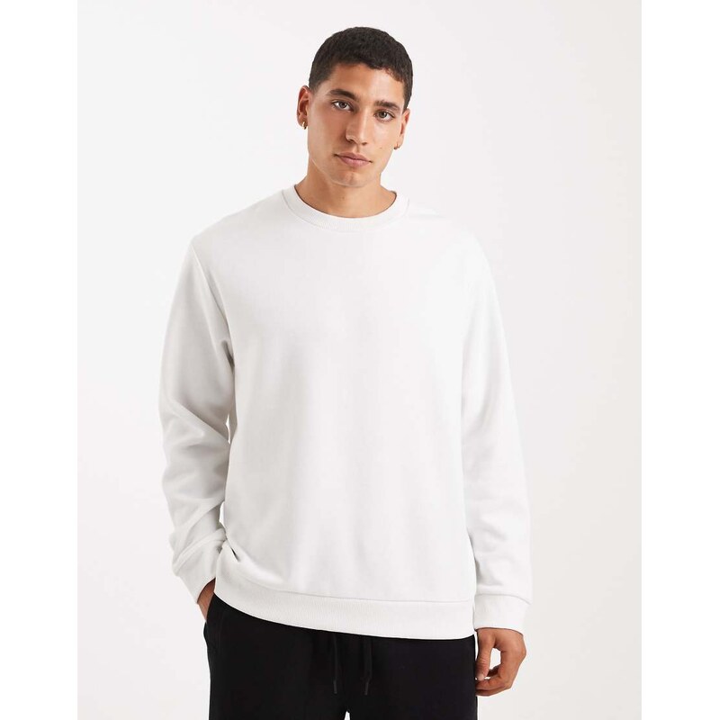 Jack & Jones sweatshirt in off white