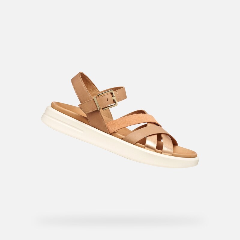 Béžové dámské sandály Geox Xand 2S
