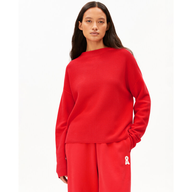 Armedangels Svetr Merinaa Mars Red XS